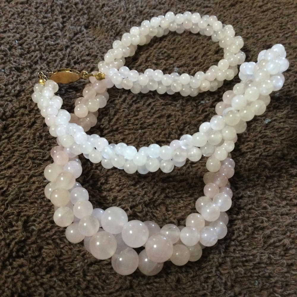 Graduated Rose Quartz Necklace